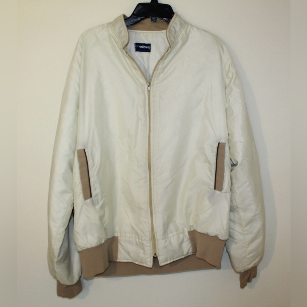 Mens Vintage Holloway Zip Up Bomber Jacket Size Large